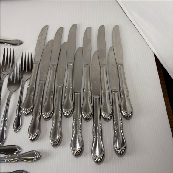 Oneida Simeon L George H Rogers Flatware Homestead Stainless Serving Fork 27 Pcs - Picture 2 of 8